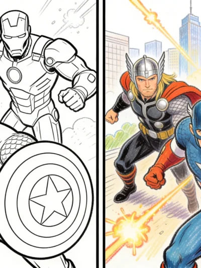 The Avengers coloring pages