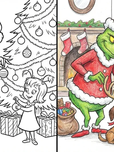 The Grinch coloring pages
