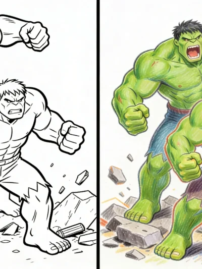 The Hulk coloring pages