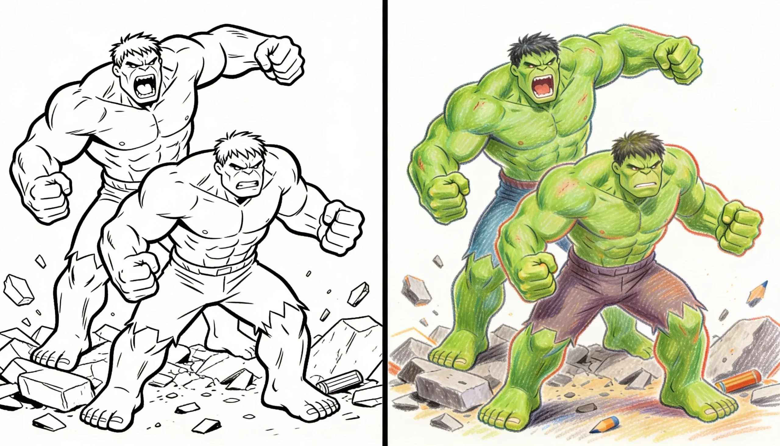 the hulk coloring pages