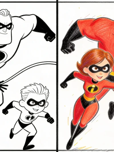 The Incredibles coloring pages