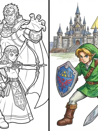 The Legend Of Zelda coloring pages