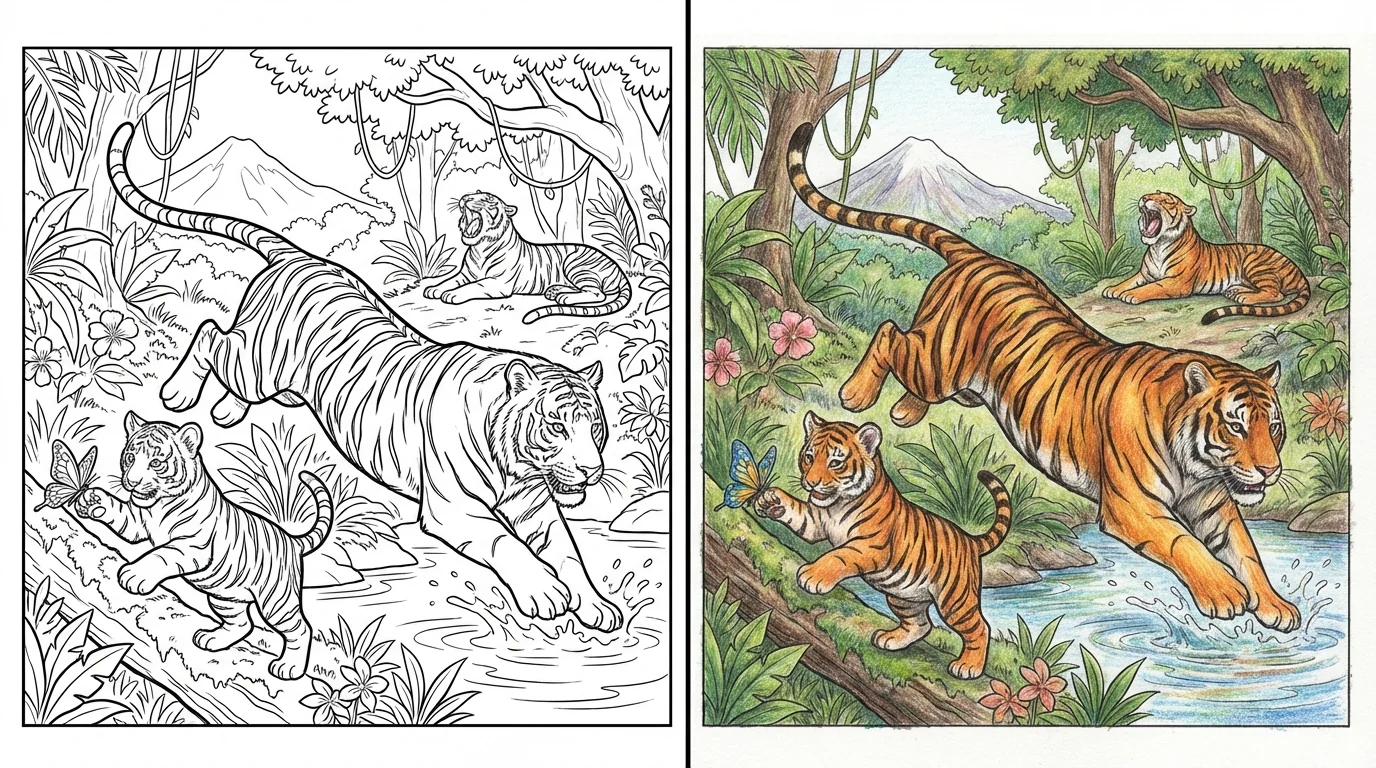 tiger coloring pages