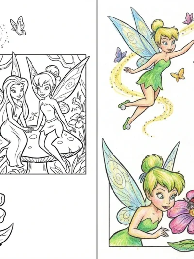 Tinkerbell coloring pages