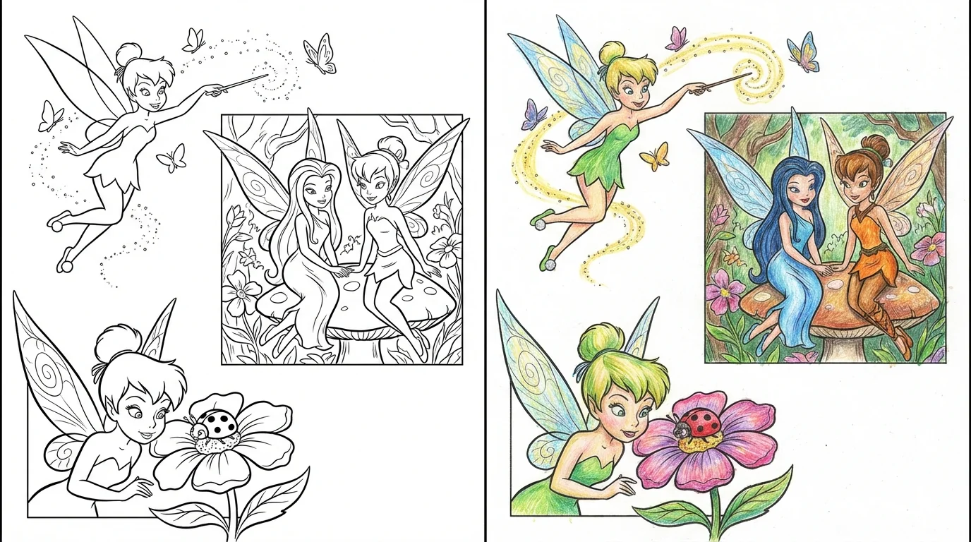 tinkerbell coloring pages