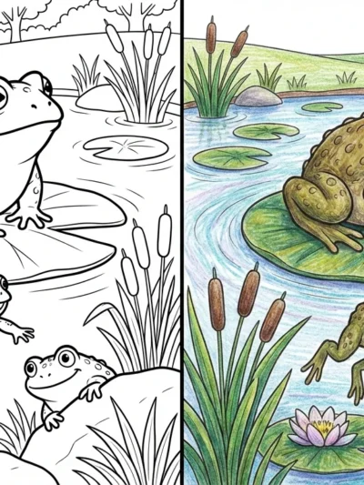 Toad coloring pages