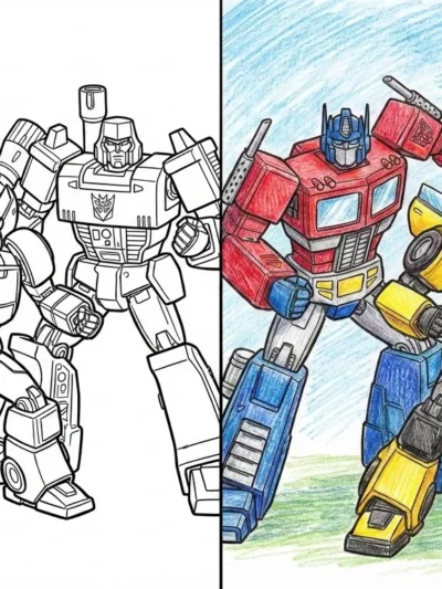 Transformers coloring pages