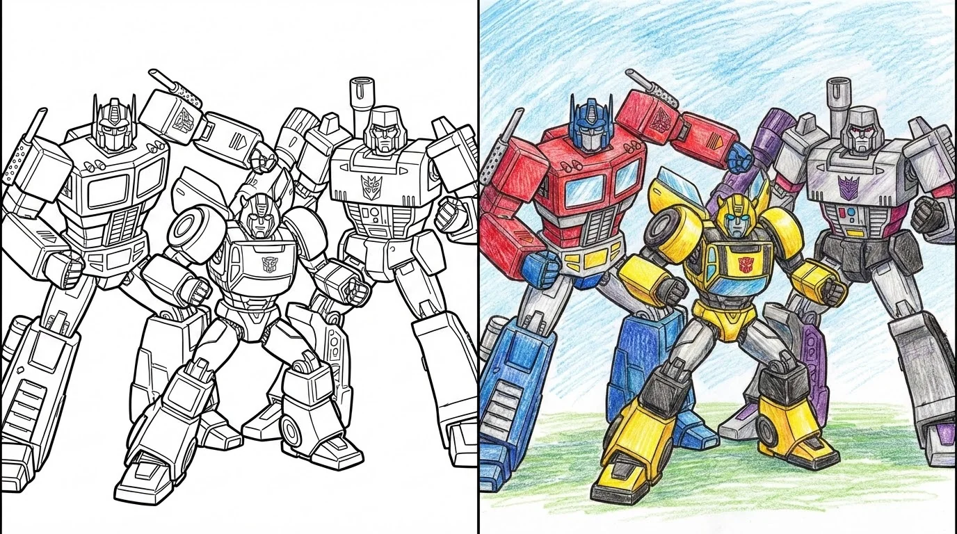 transformers coloring pages