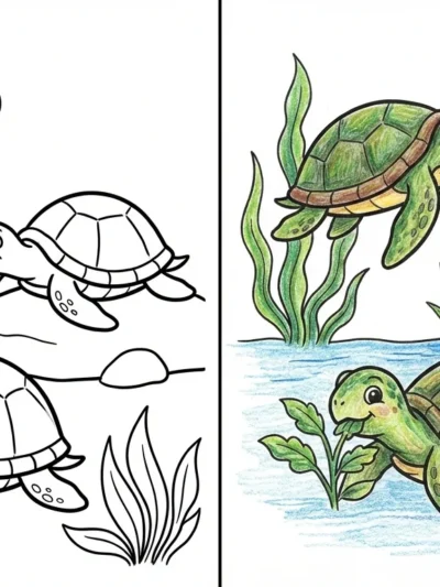 Turtle coloring pages