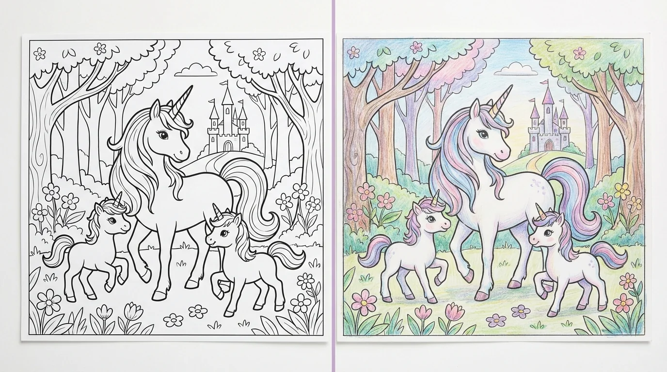 unicorn coloring pages