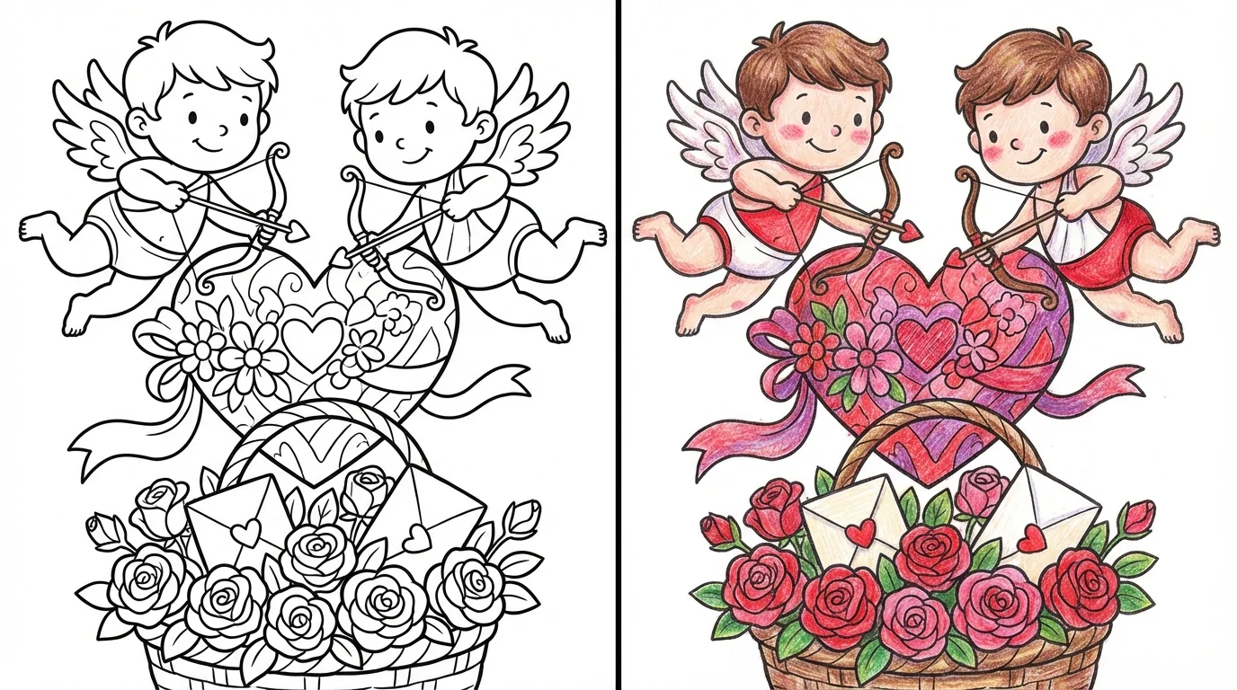 valentines day coloring pages
