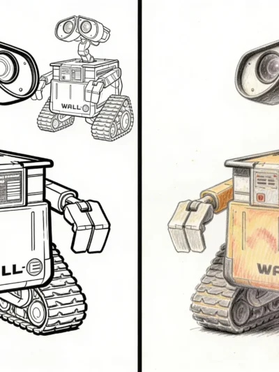 Walle coloring pages