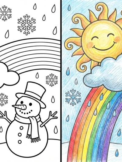 Weather coloring pages