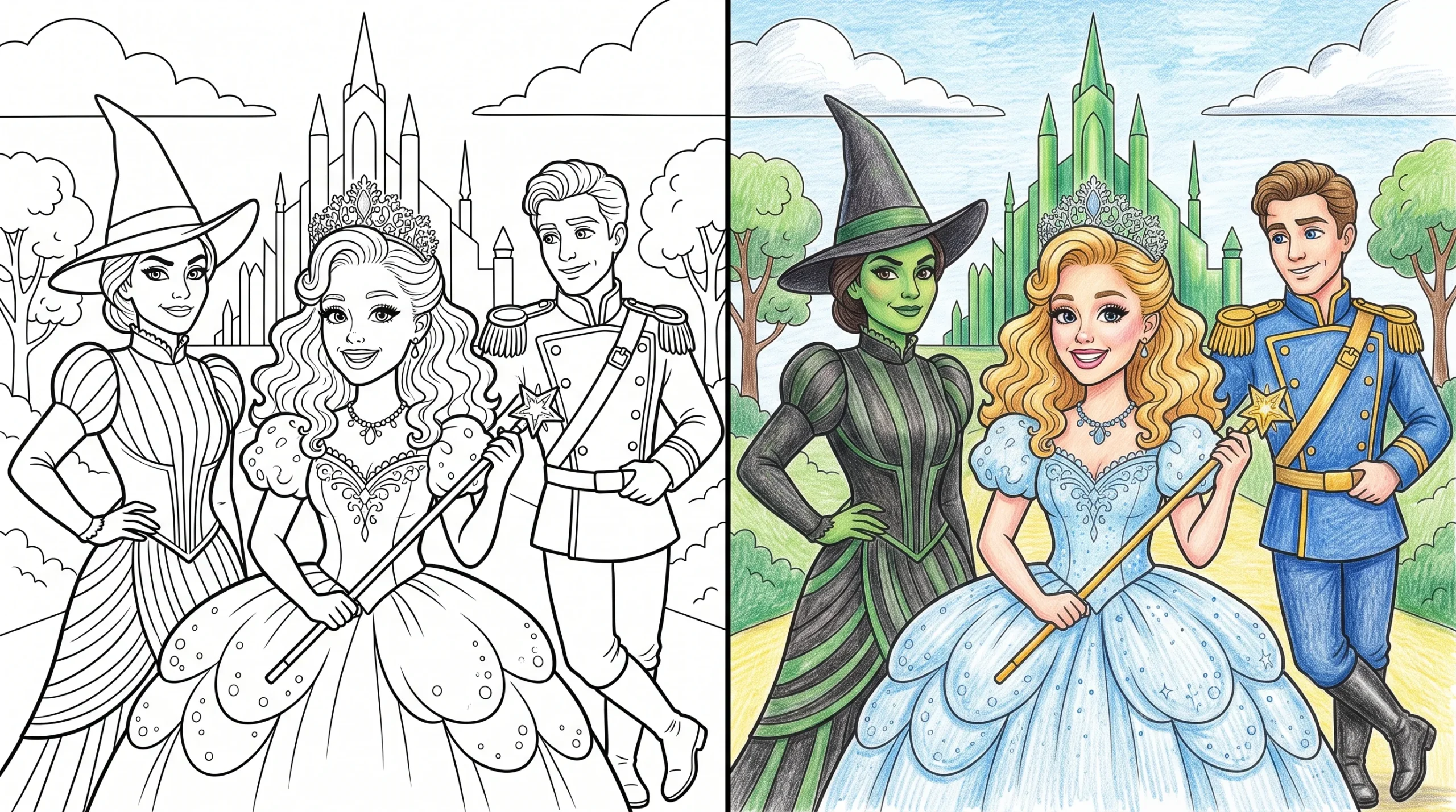 wicked coloring pages