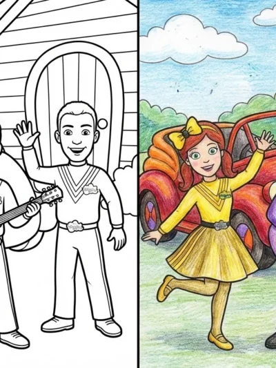 Wiggles coloring pages
