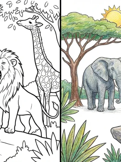 Wild Animal coloring pages