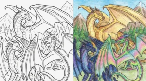 wings of fire coloring pages