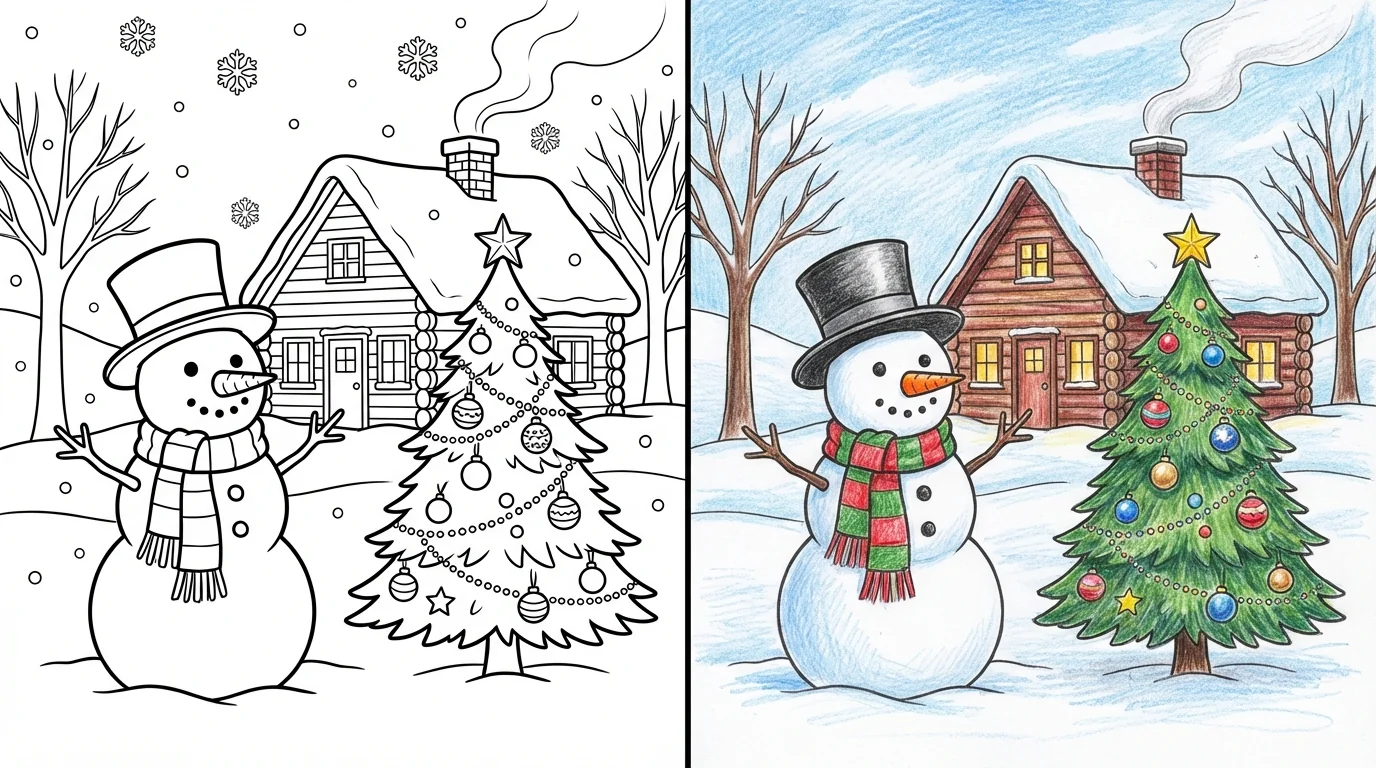 winter coloring pages