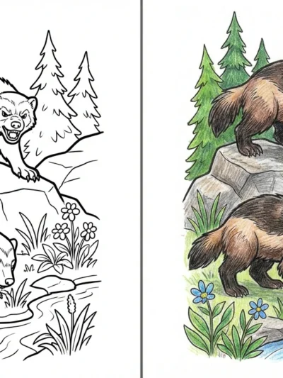 Wolverine coloring pages