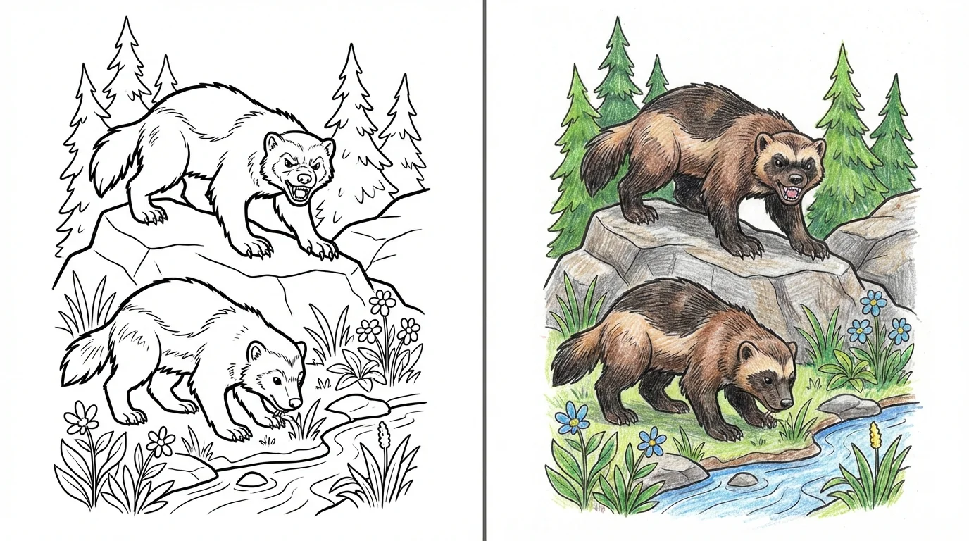 wolverine coloring pages