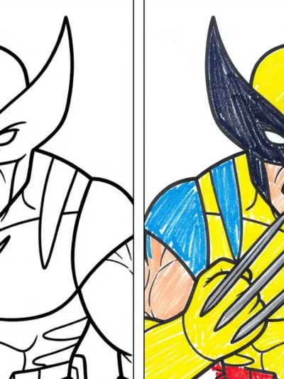 Wolverine coloring pages