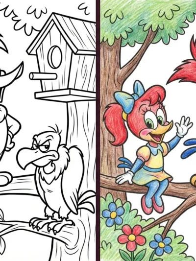 Woody Woodpecker coloring pages
