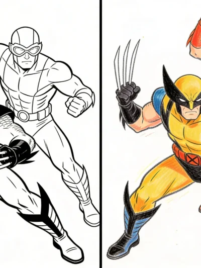 X Men coloring pages