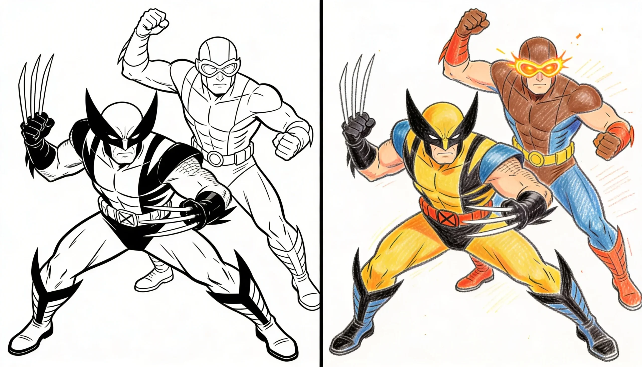 x men coloring pages