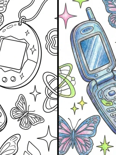 Y2K coloring pages