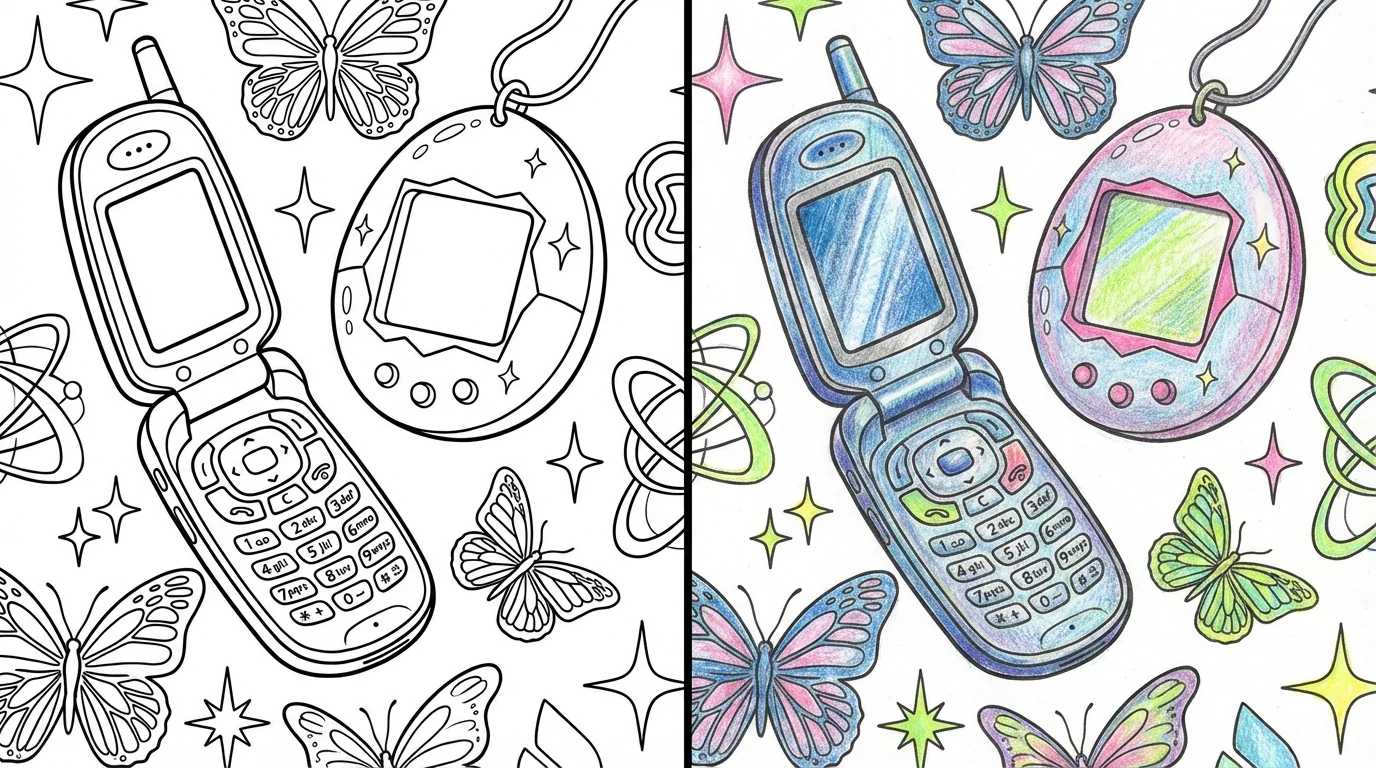 58 Y2K Coloring Pages (Free PDFs)