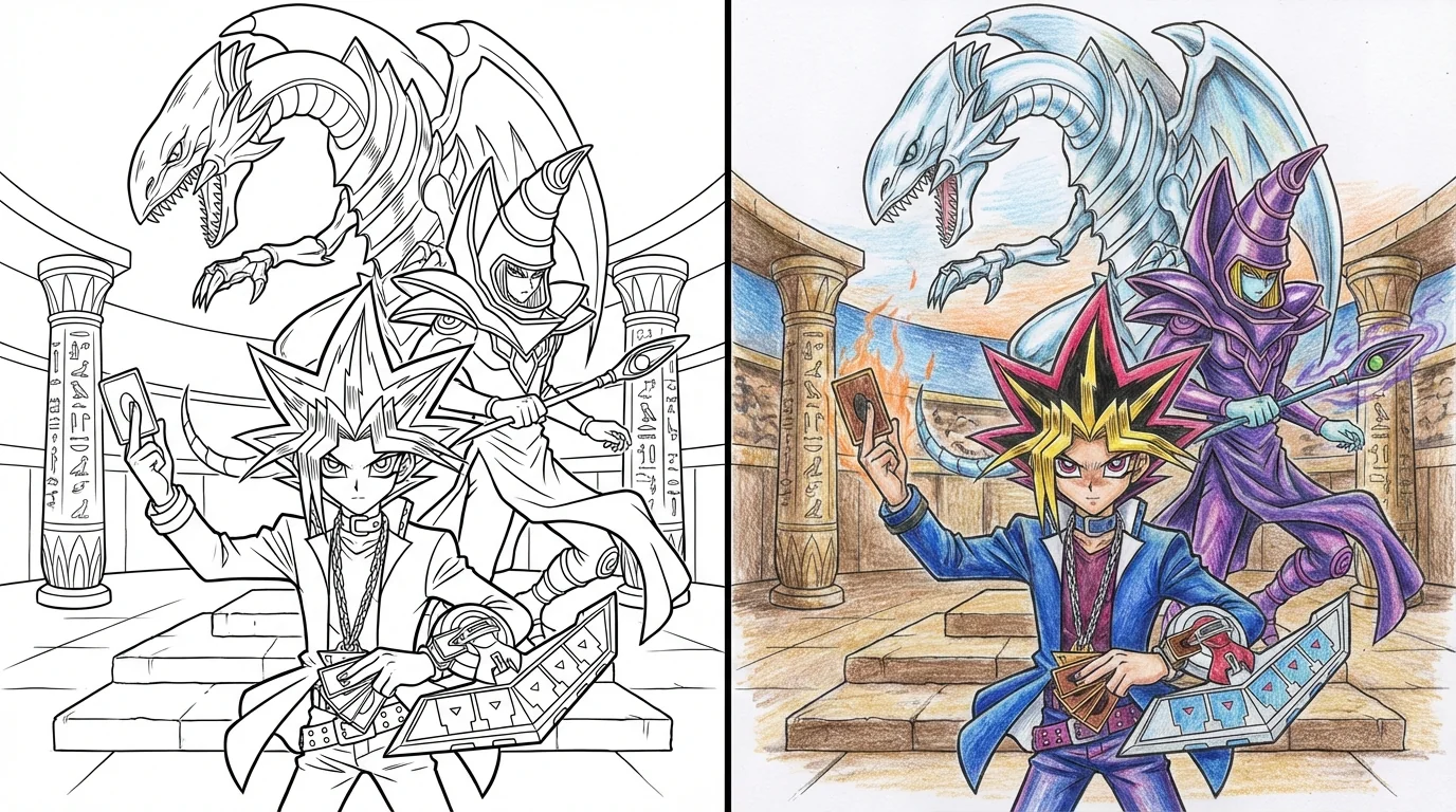 yugioh coloring pages