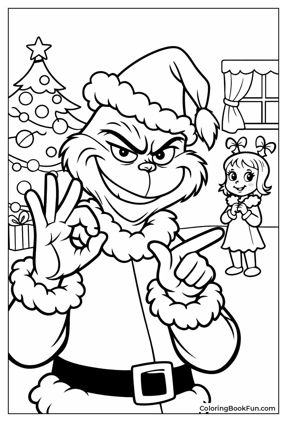 Grinch Six Seven Sign