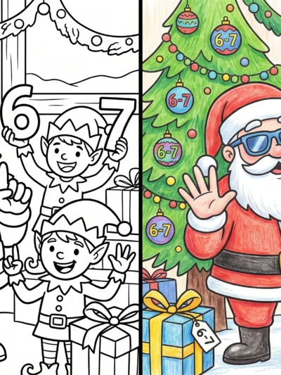 6-7 coloring pages