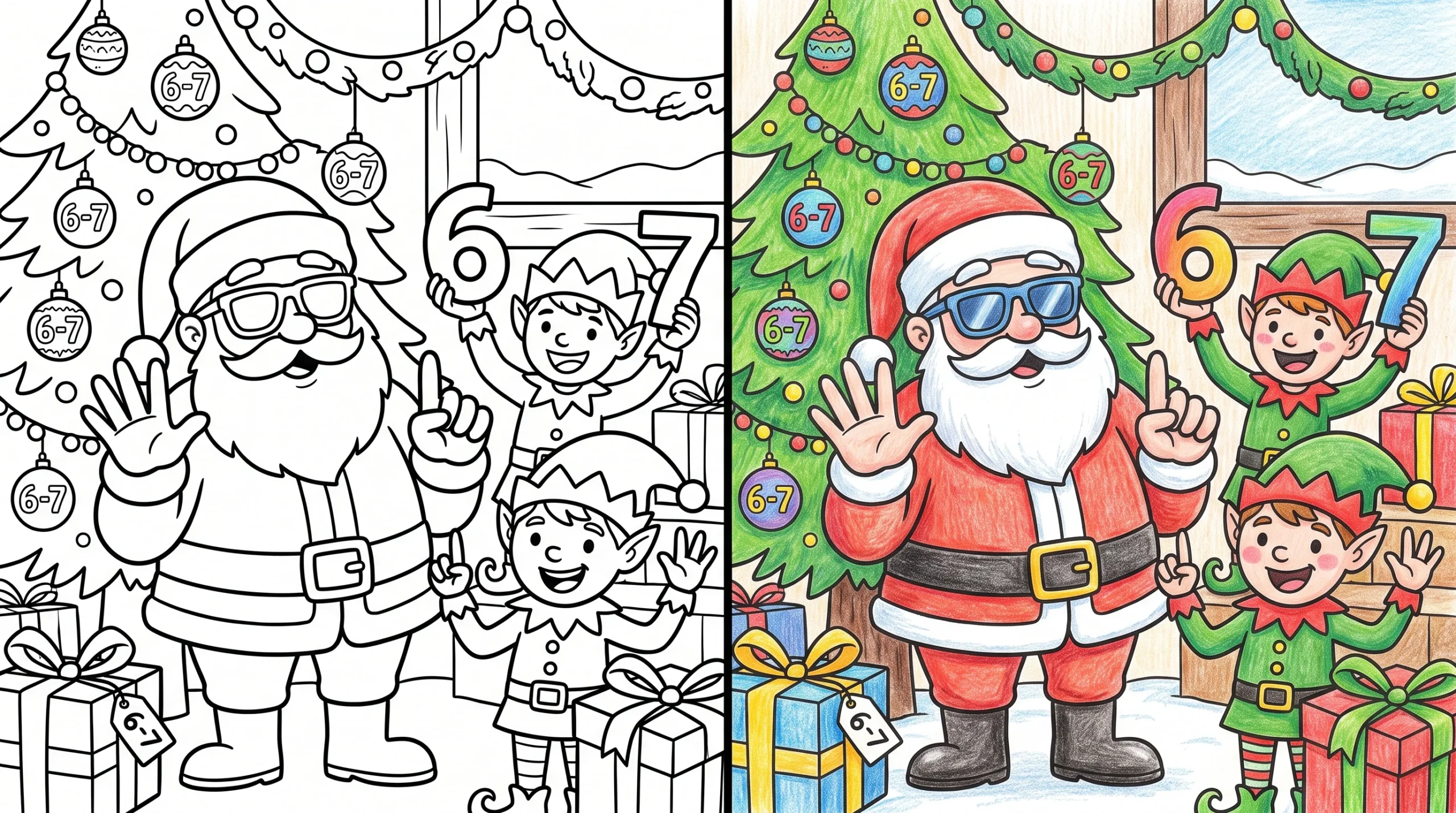 6-7 coloring pages