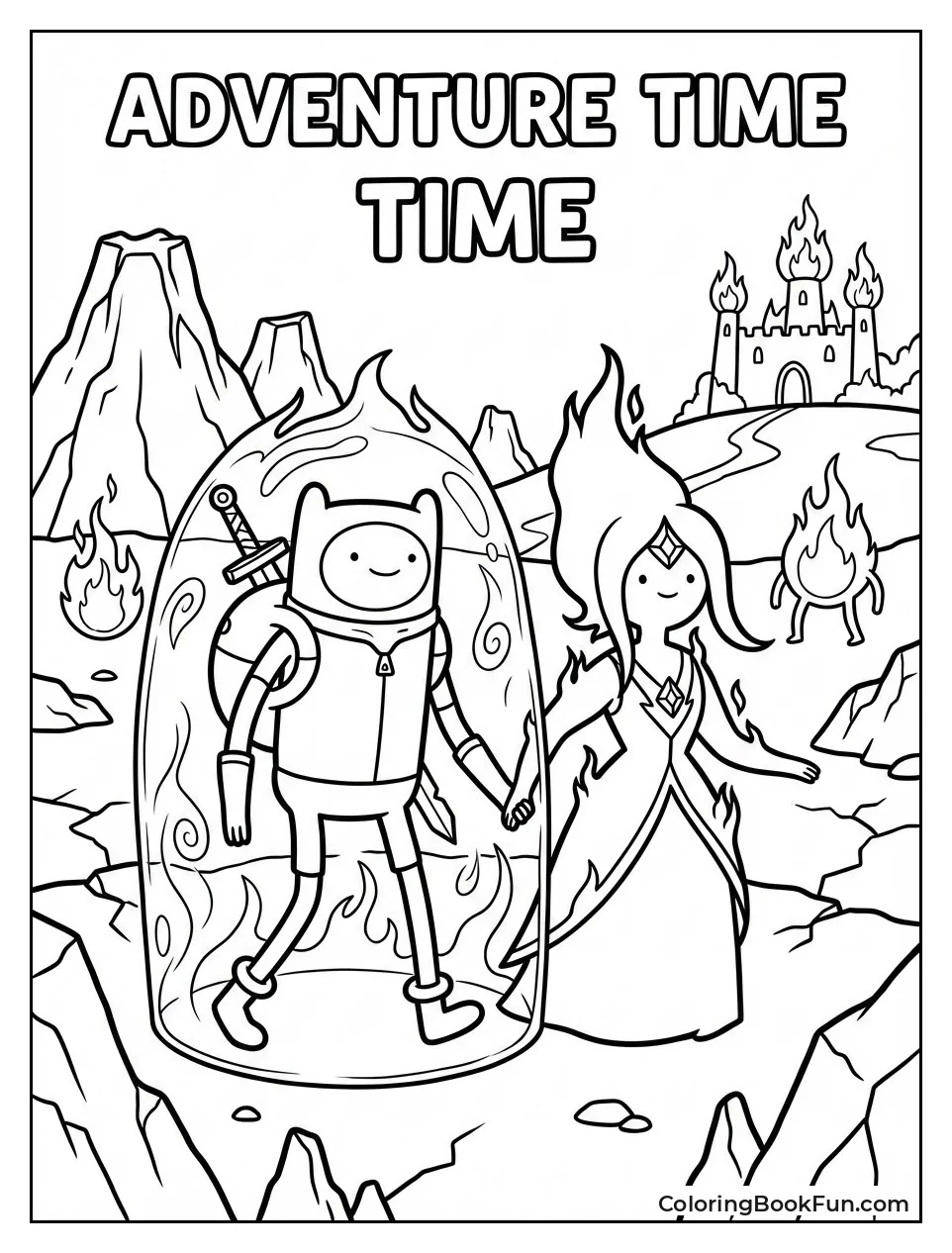 Finn and Flame Princess