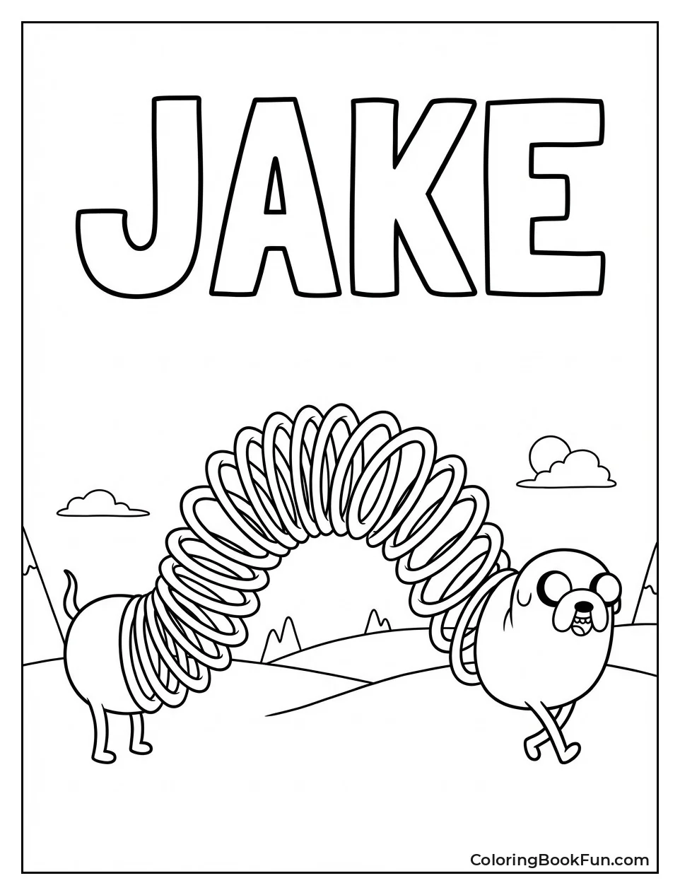 Jake Stretching Playfully