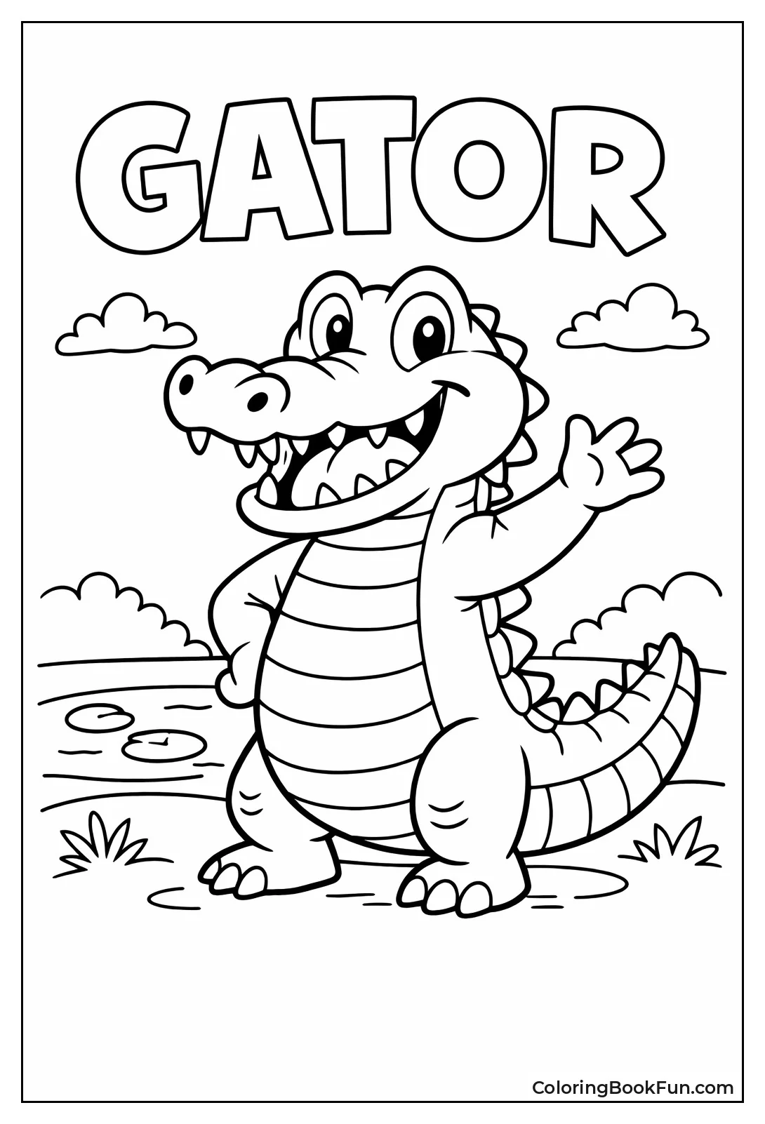 Friendly Waving Gator