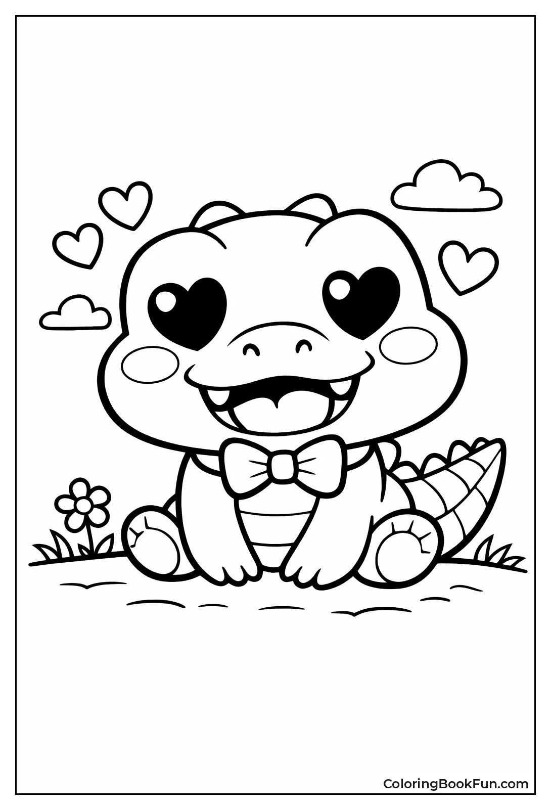 Kawaii Smiling Gator
