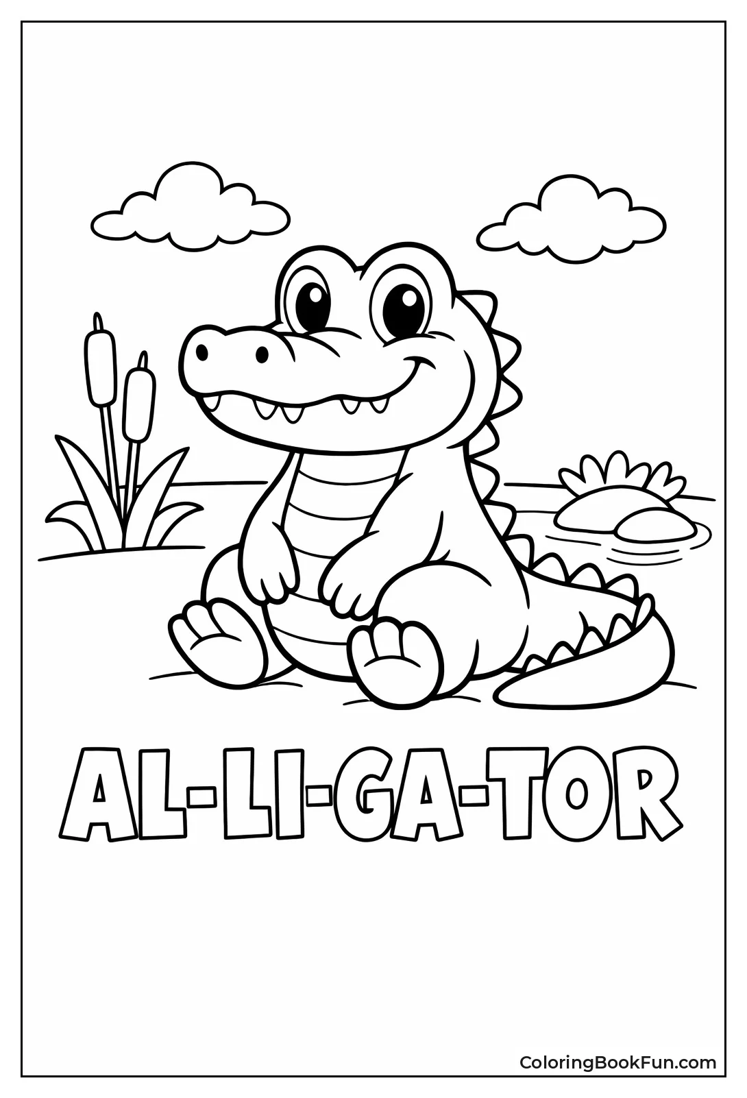 Simple Outline Gator