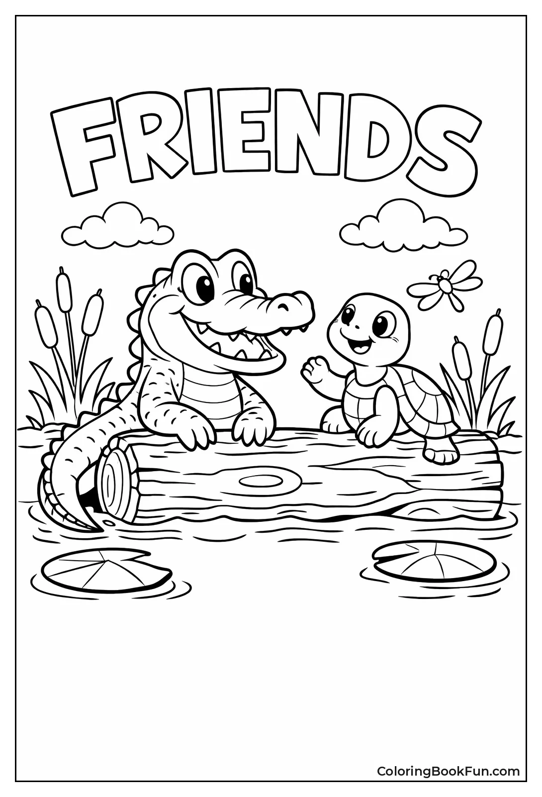 Alligator Turtle Friends