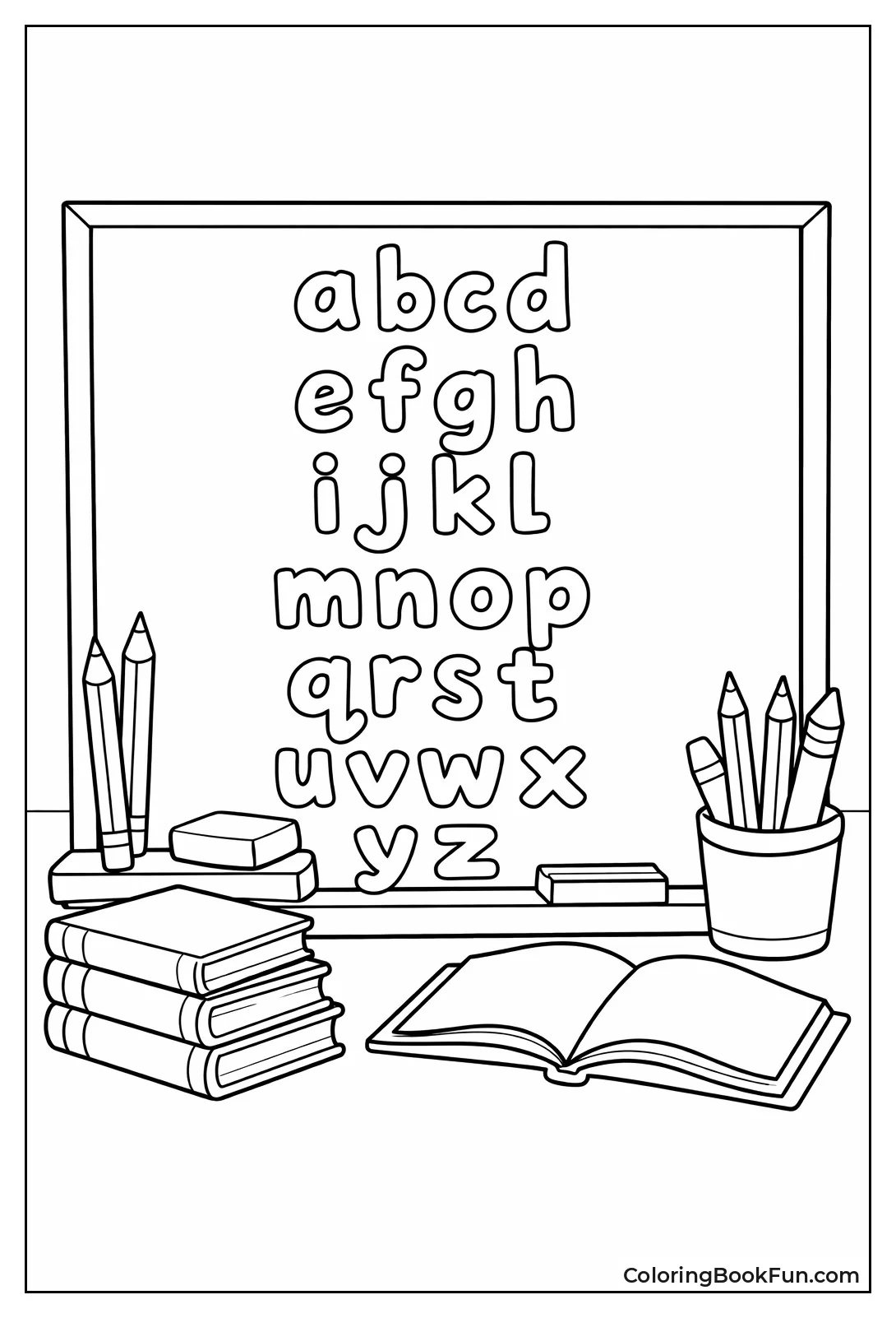 Chalkboard School Letter