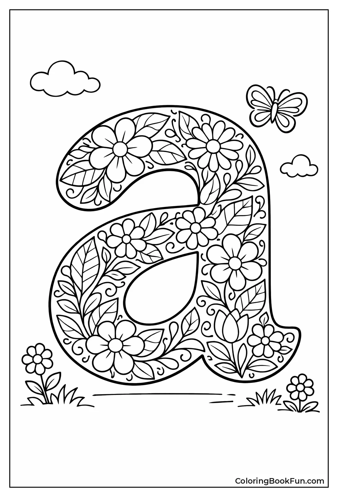 Floral Pattern Letter