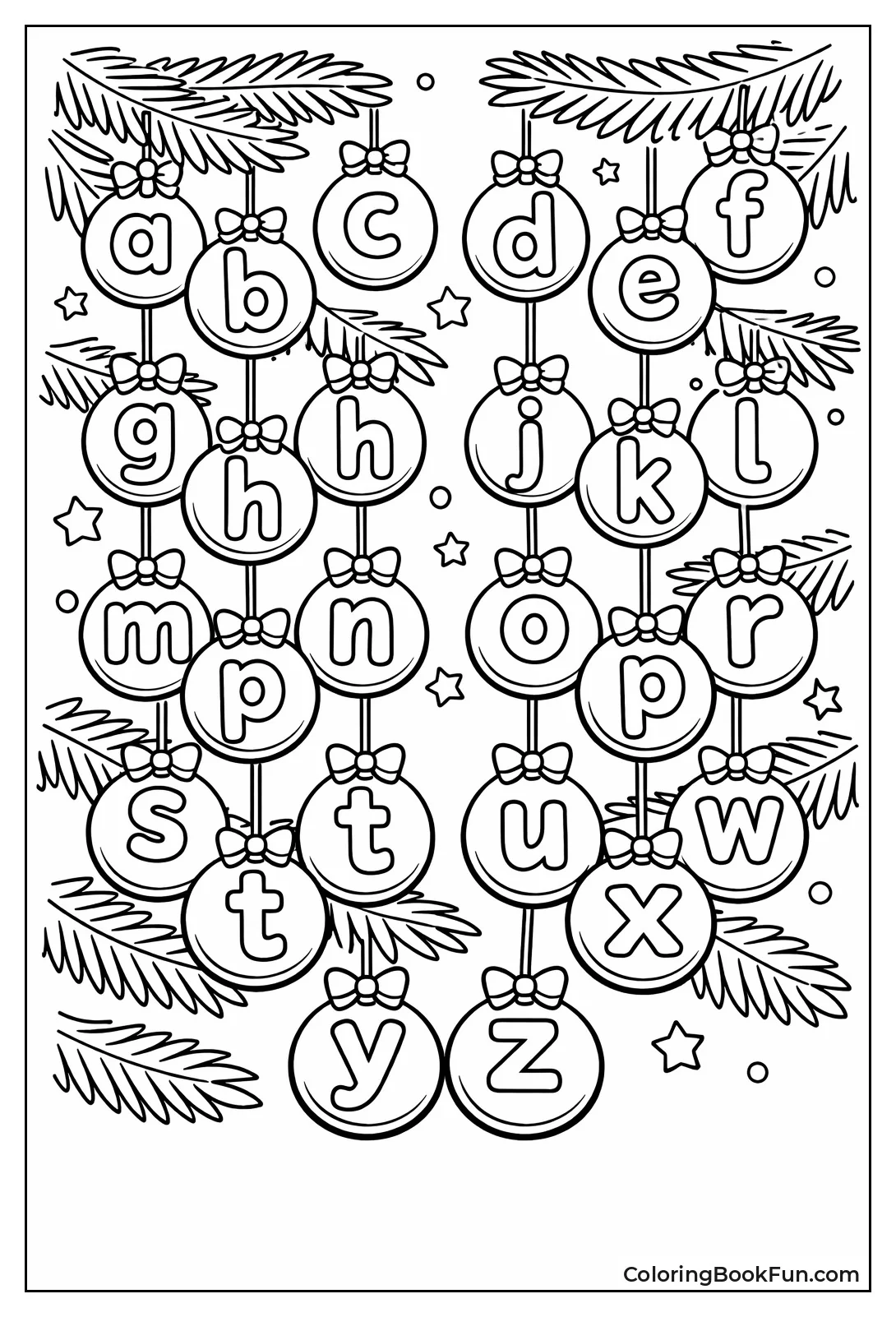 Holiday Ornament Letter