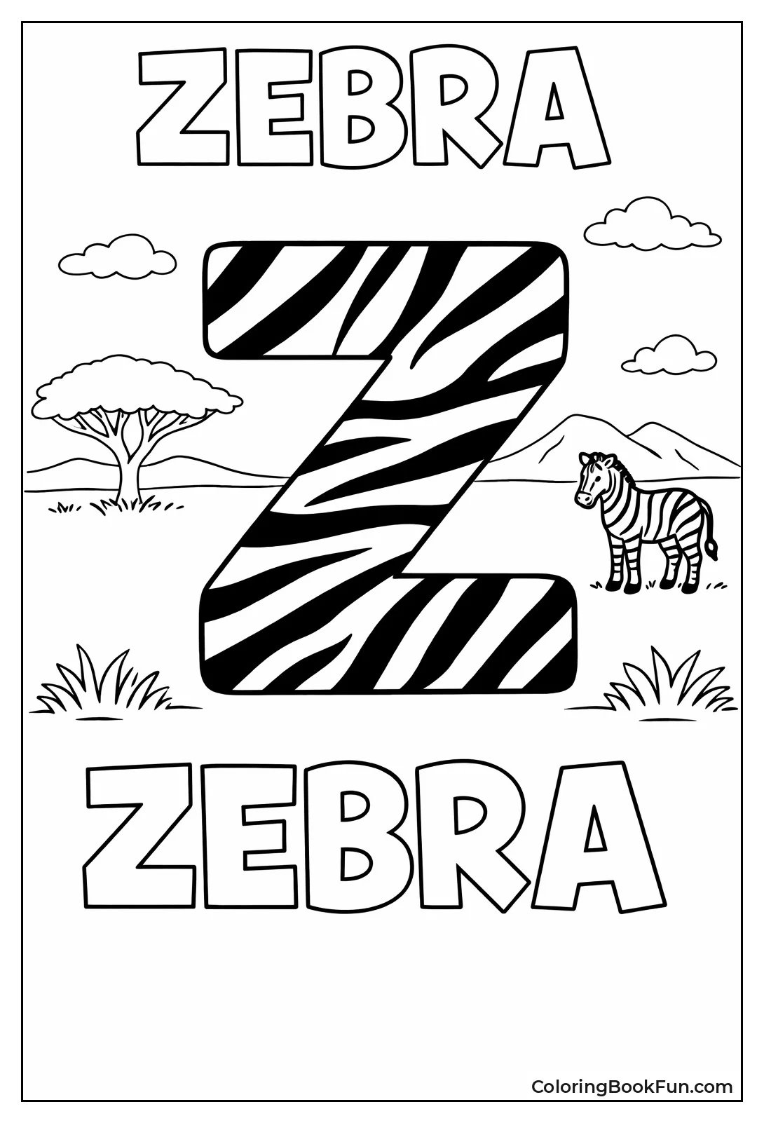 Safari Zebra Stripes