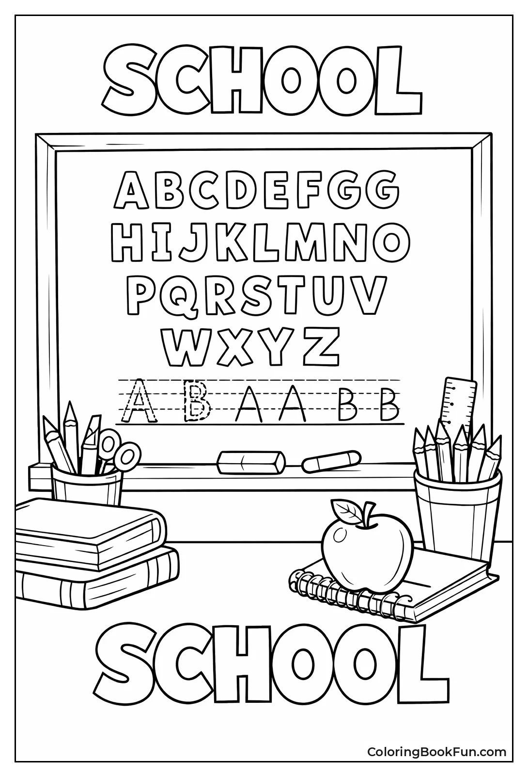 Chalkboard Classroom Letter