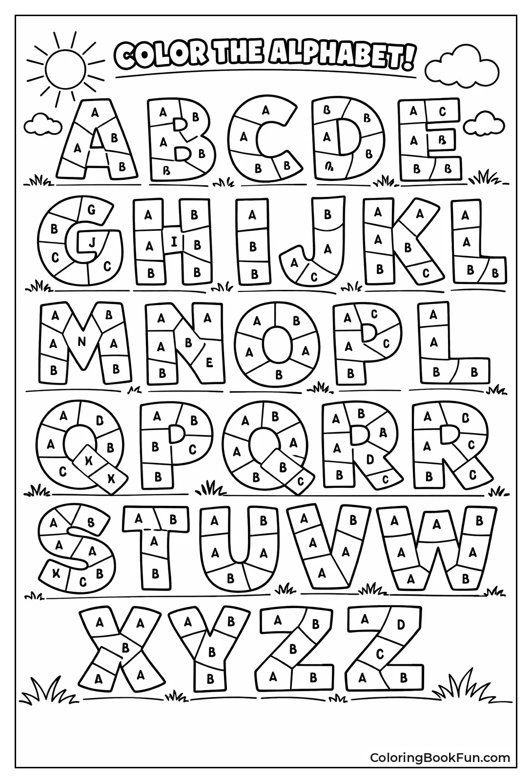 Color by Letter Code