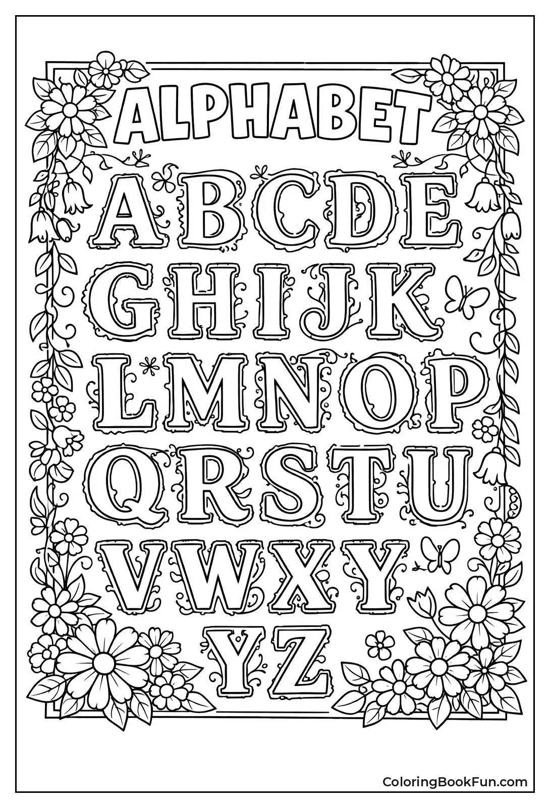 Decorative Alphabet Poster