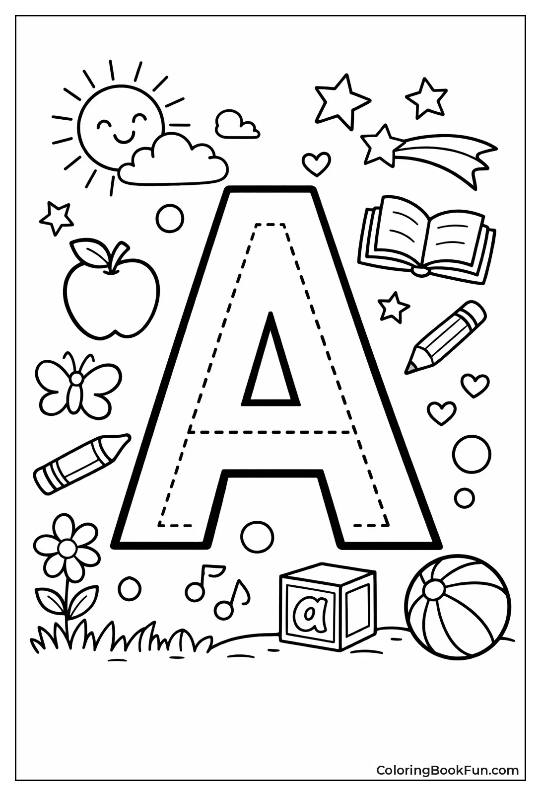 Doodle Border Letter