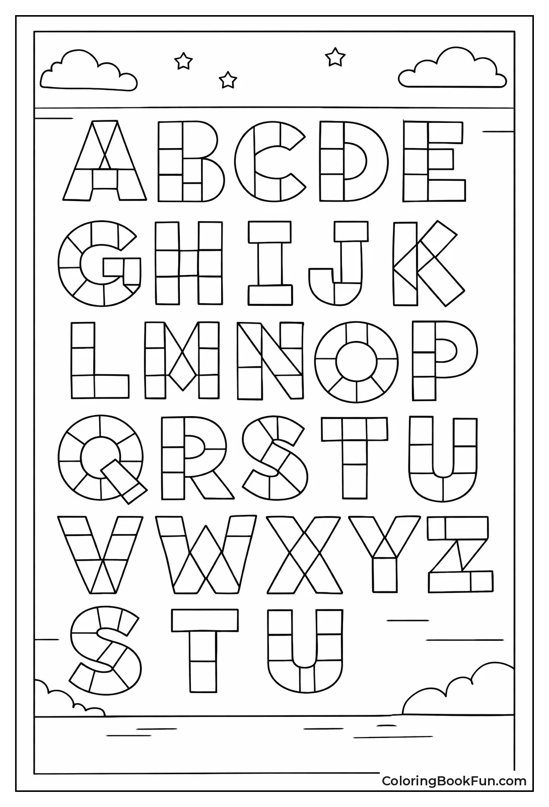 Geometric Shape Letters