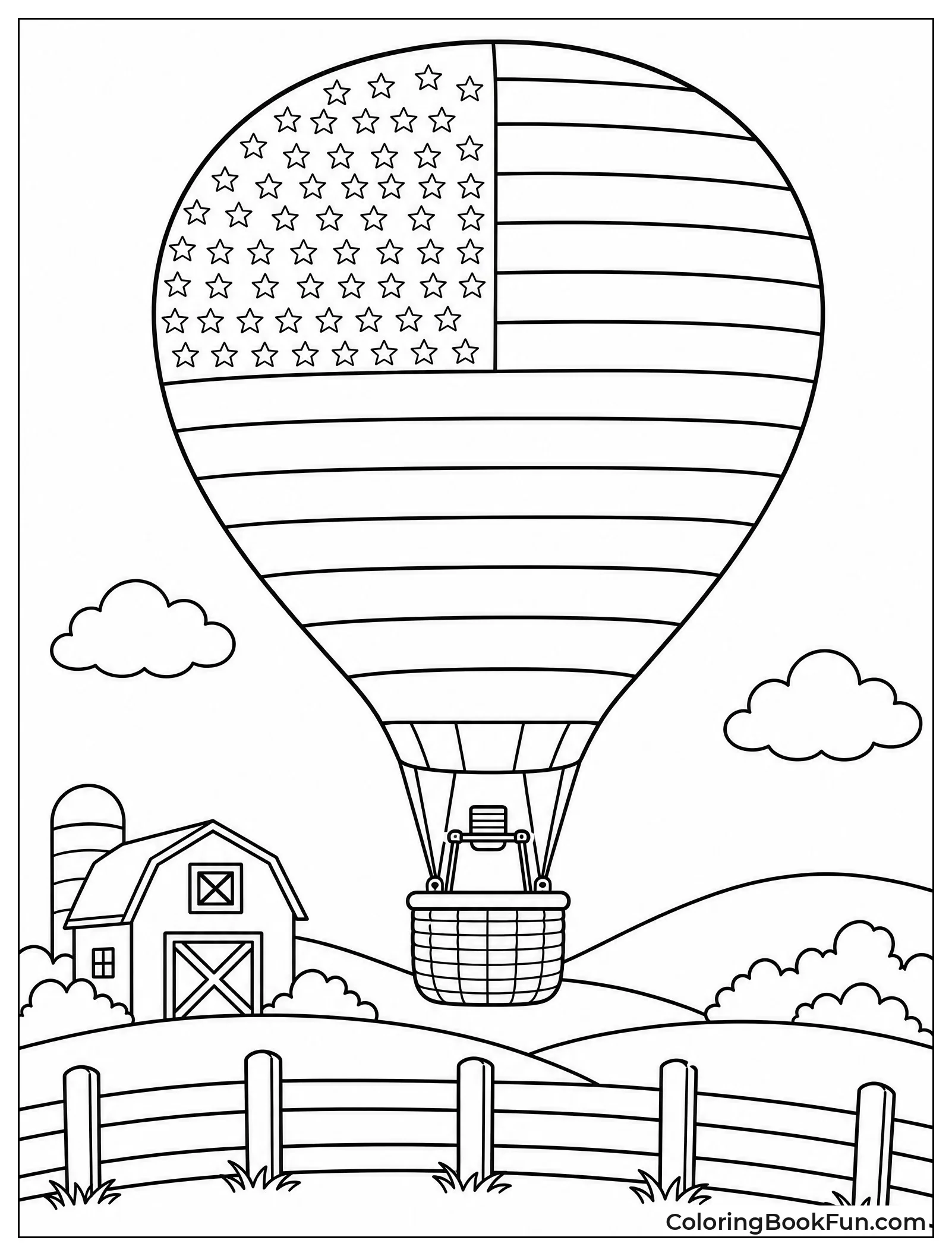 Balloon Shaped like the Flag